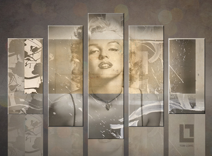 Obraz na zeď 5 dílný  - Marilyn Monroe