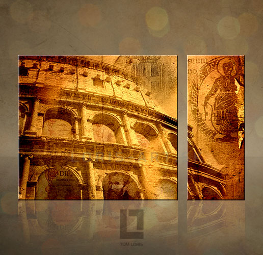 Obraz na zeď 2 dílný  - "Urbem aeternam" ROME
