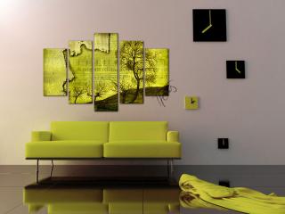 Obraz na zeď 5 dílné obrazy na stěnu - Windy trees